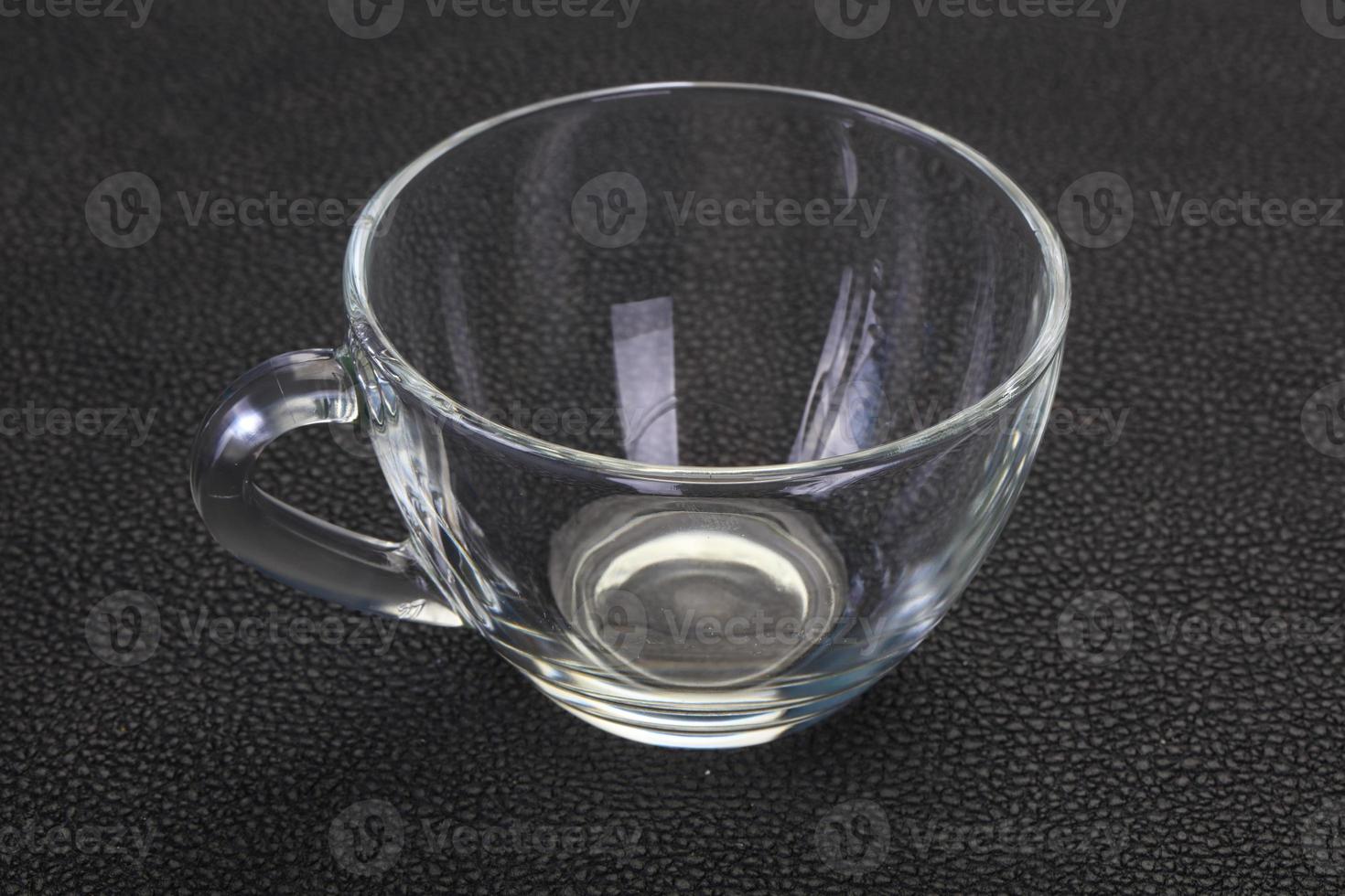 Empty glass cup photo