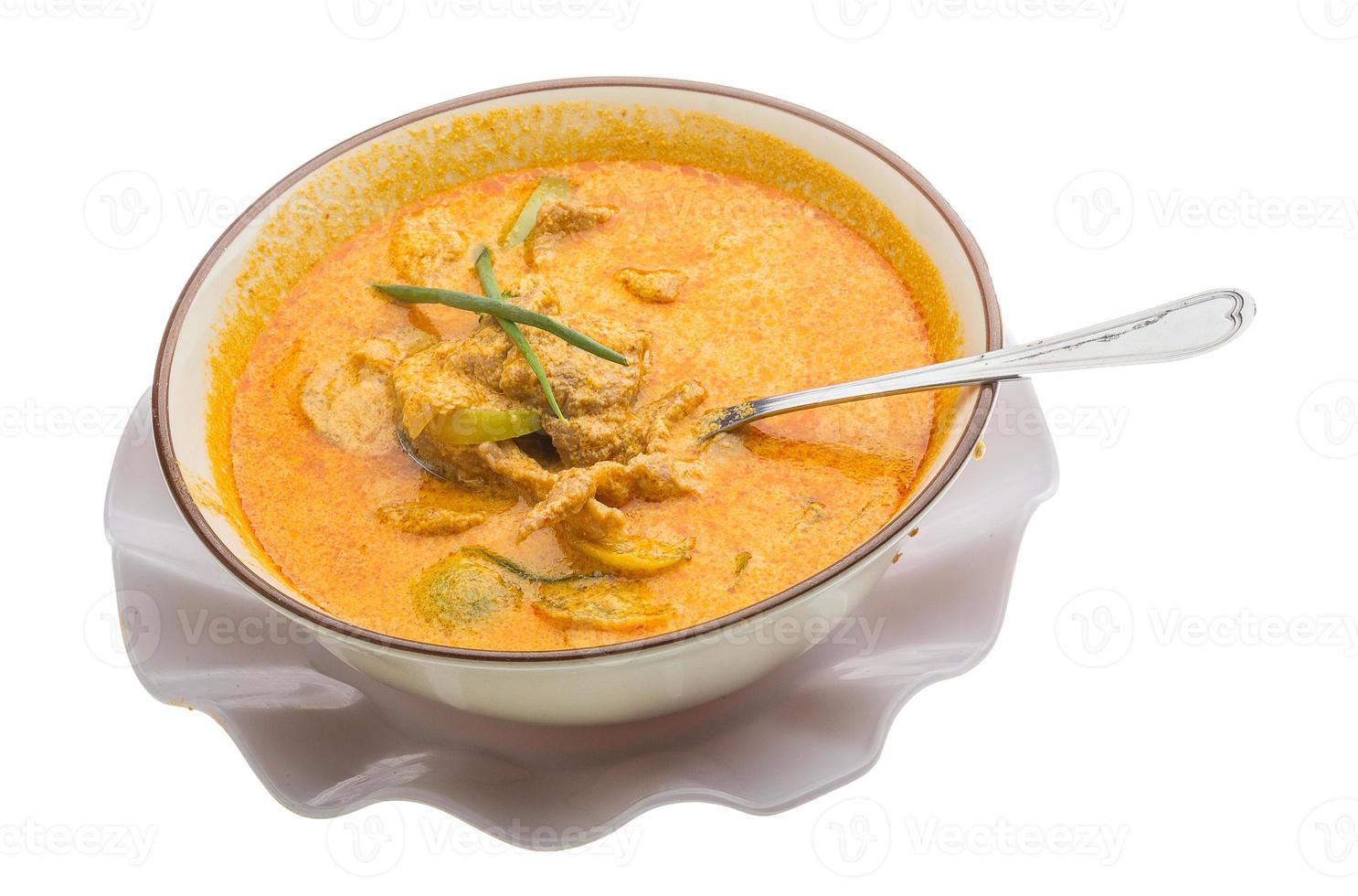 Red curry with pork photo