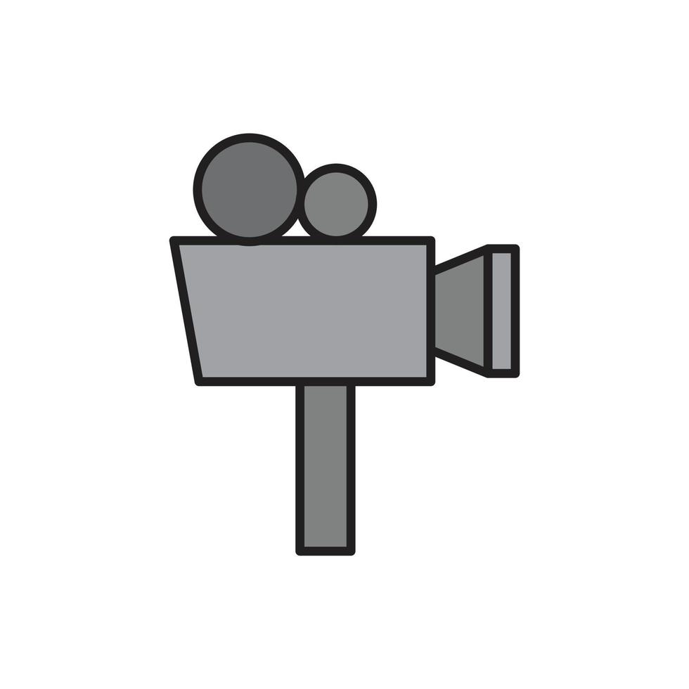 vector de grabadora de equipo de película para presentación de icono de símbolo de sitio web