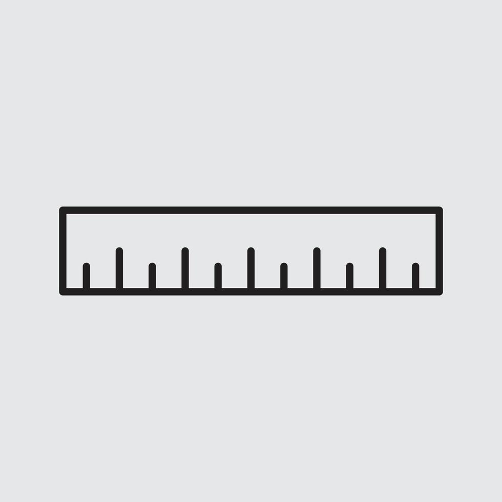 Ruler vector for website symbol icon presentation
