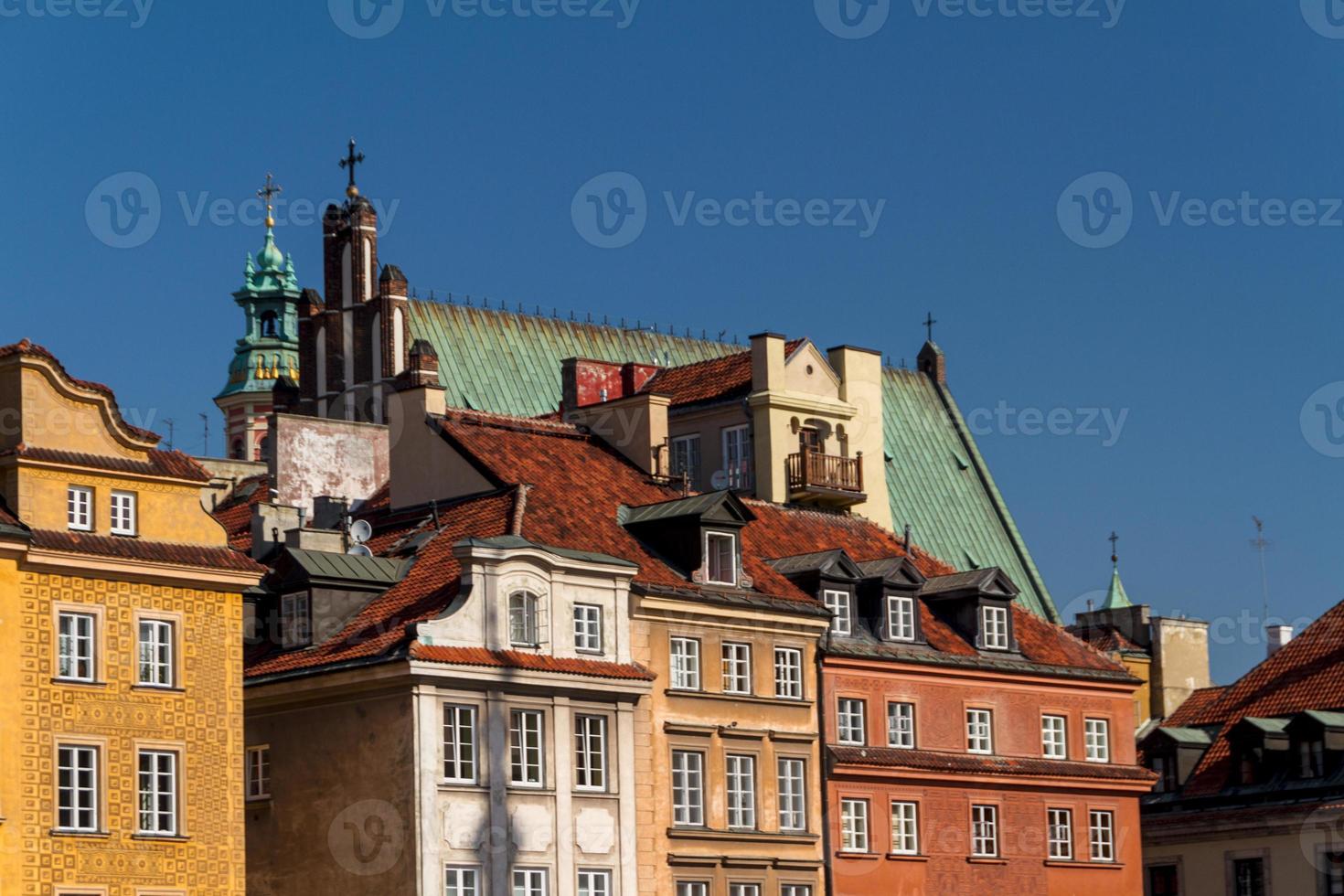 Castle Square in Warsaw, Poland photo
