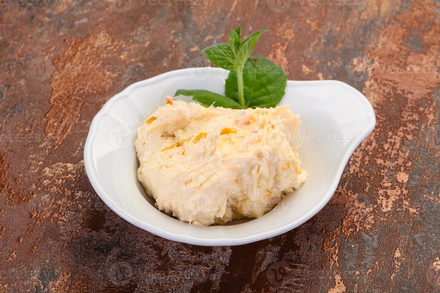 Curd with dry apricot photo