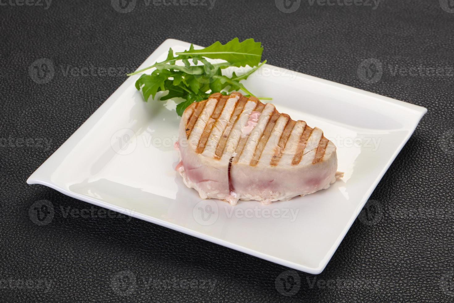 Grilled tuna steak photo