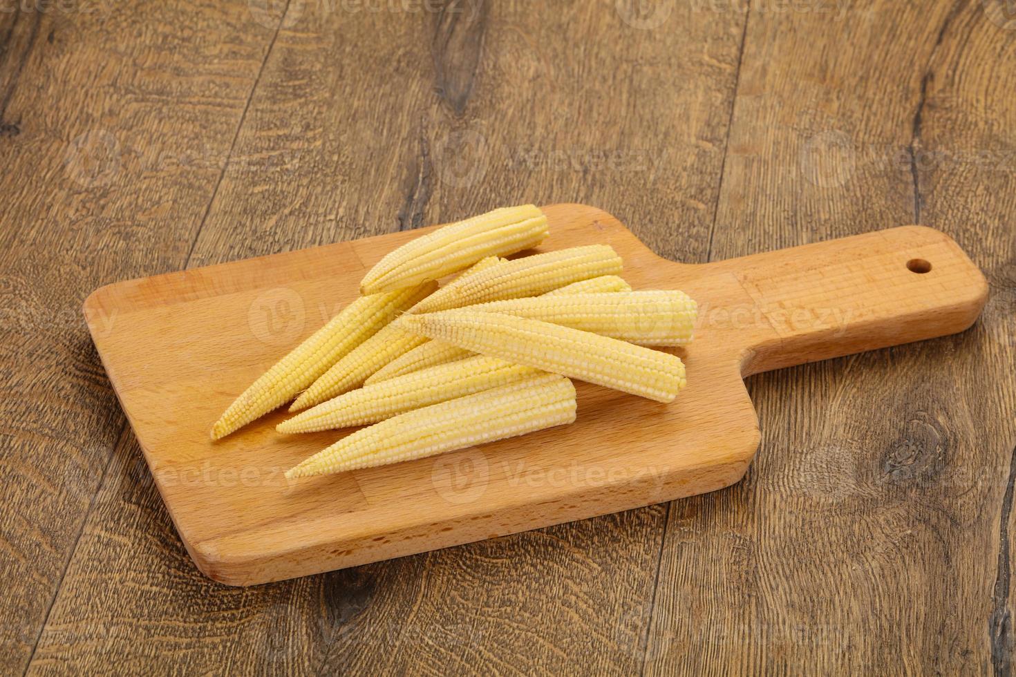Raw baby corn photo