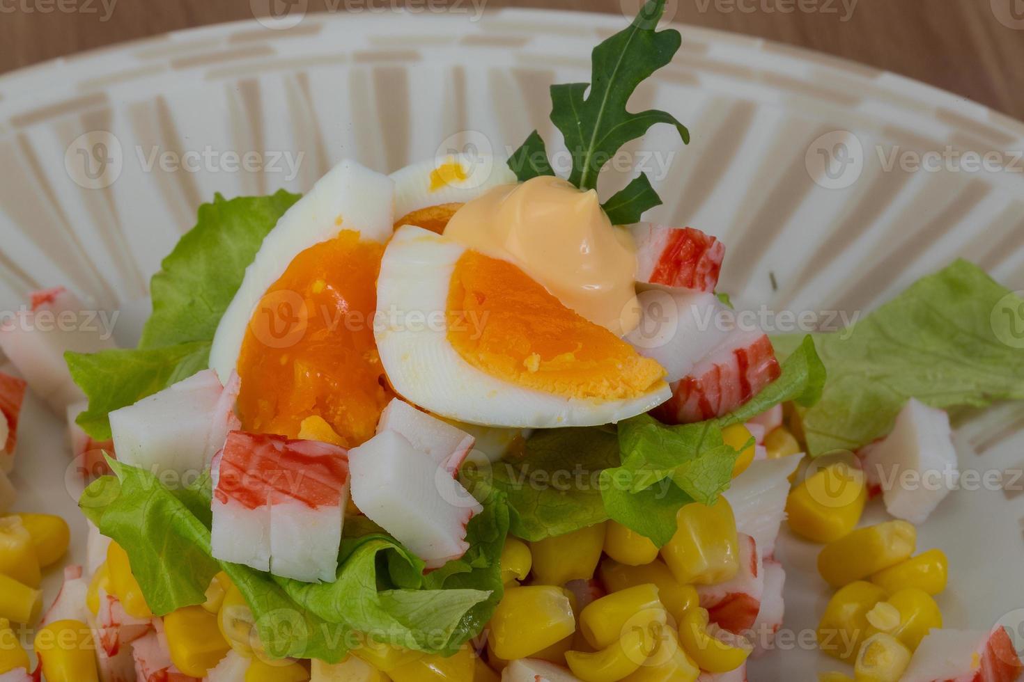 Crab sticks salad photo