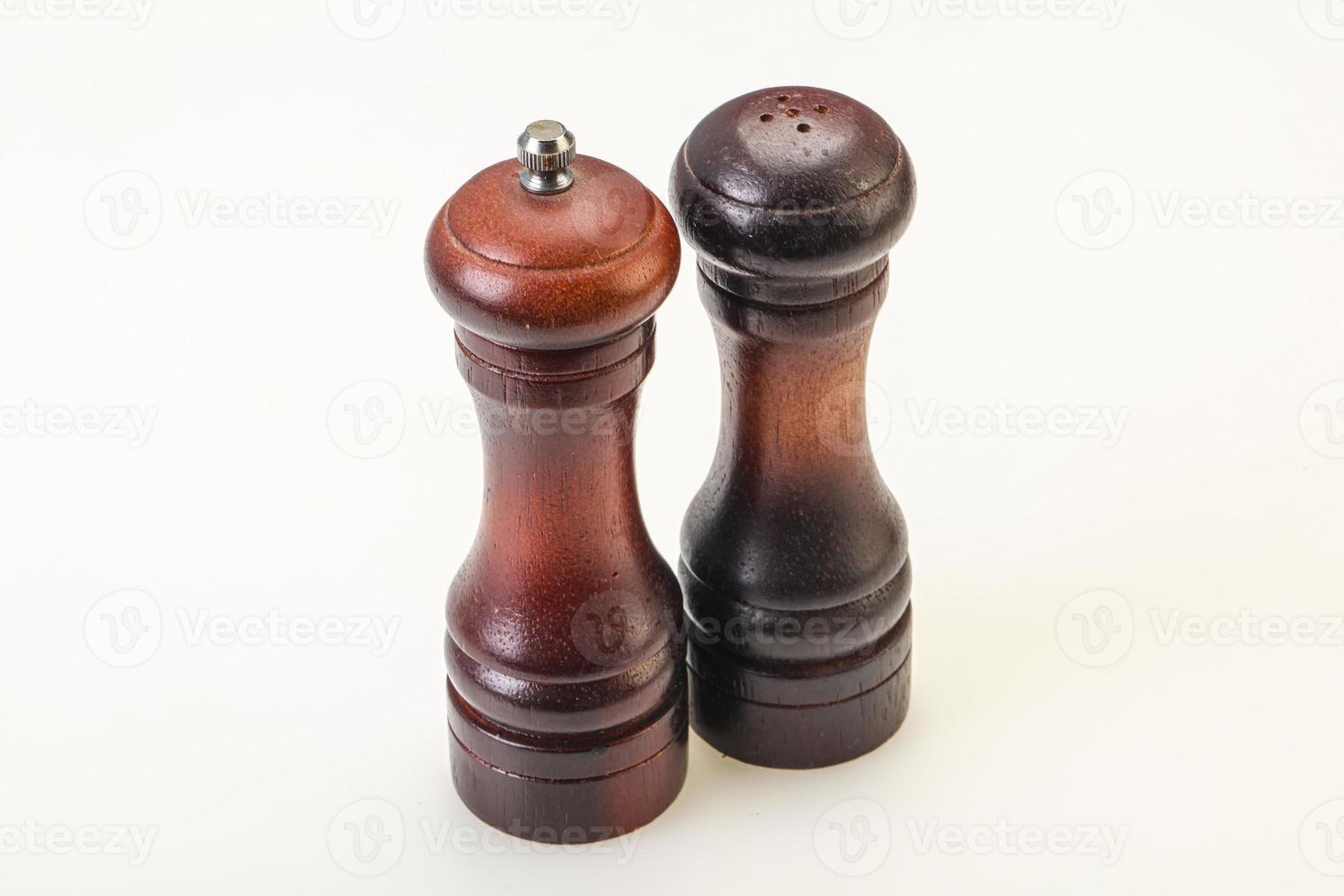 Wooden Pepper and salt mill photo
