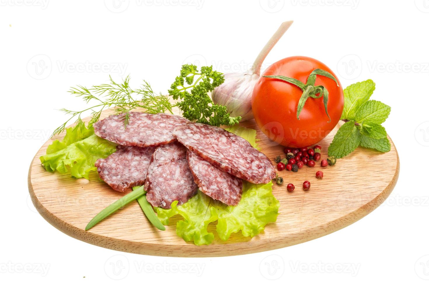 salami maduro fresco foto