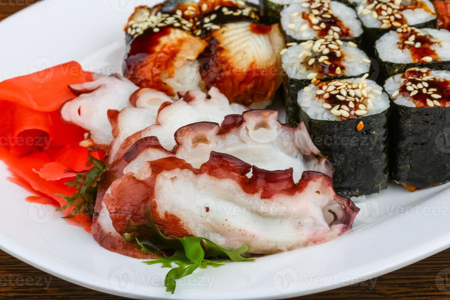 Sushi and roll set photo