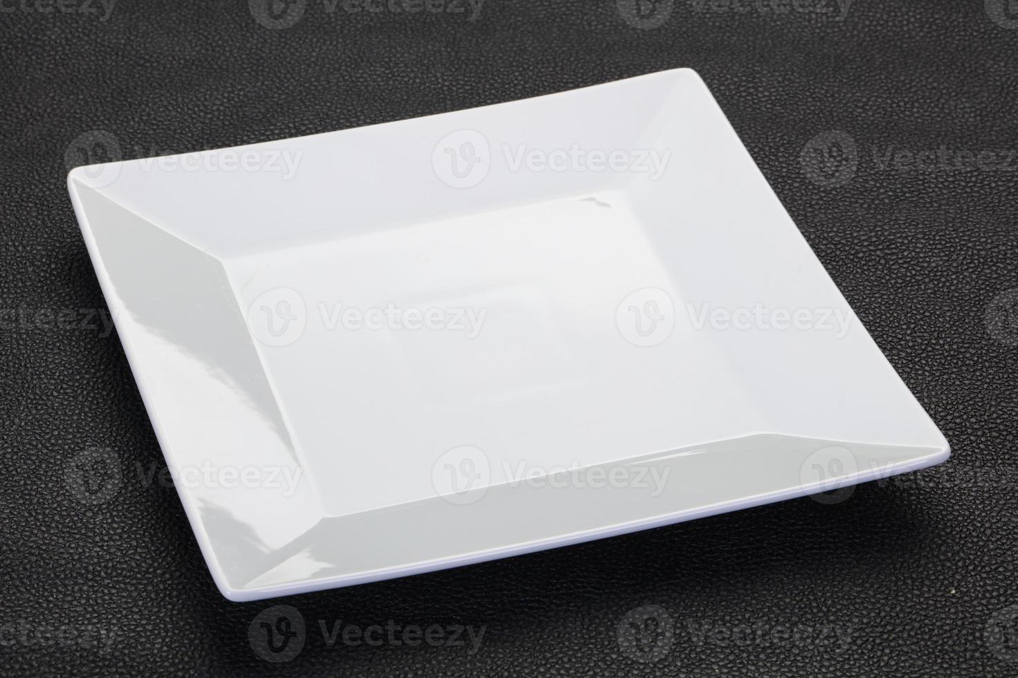 Empty white plate photo