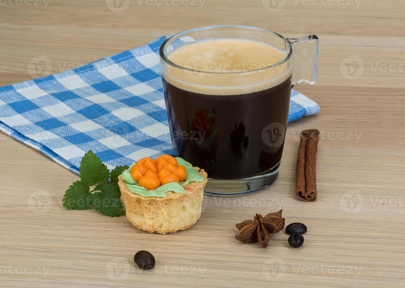 Coffee with pastry photo