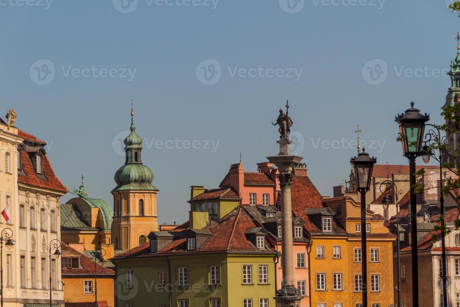 Castle Square in Warsaw, Poland photo