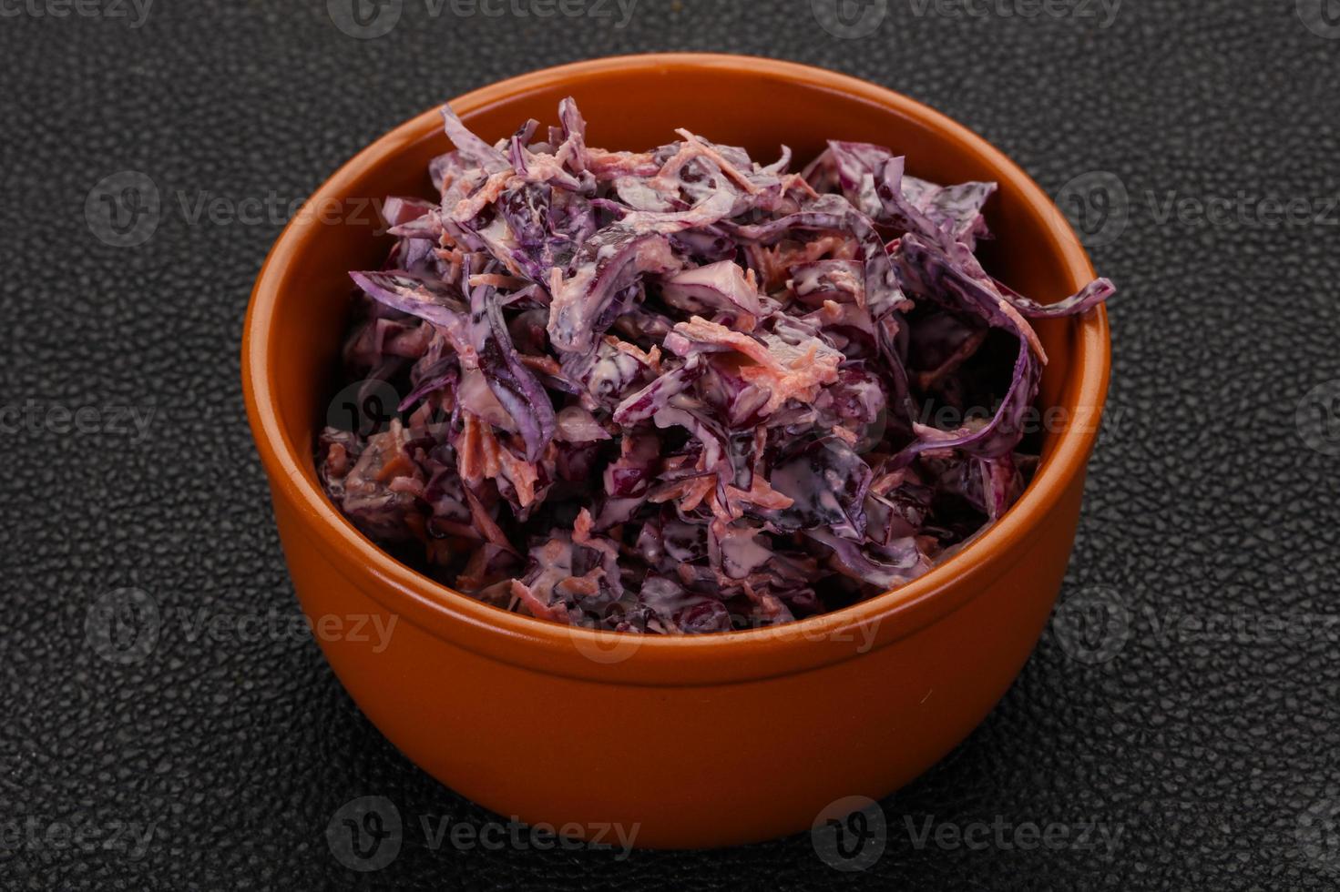 Cole slaw salad with cabbage photo