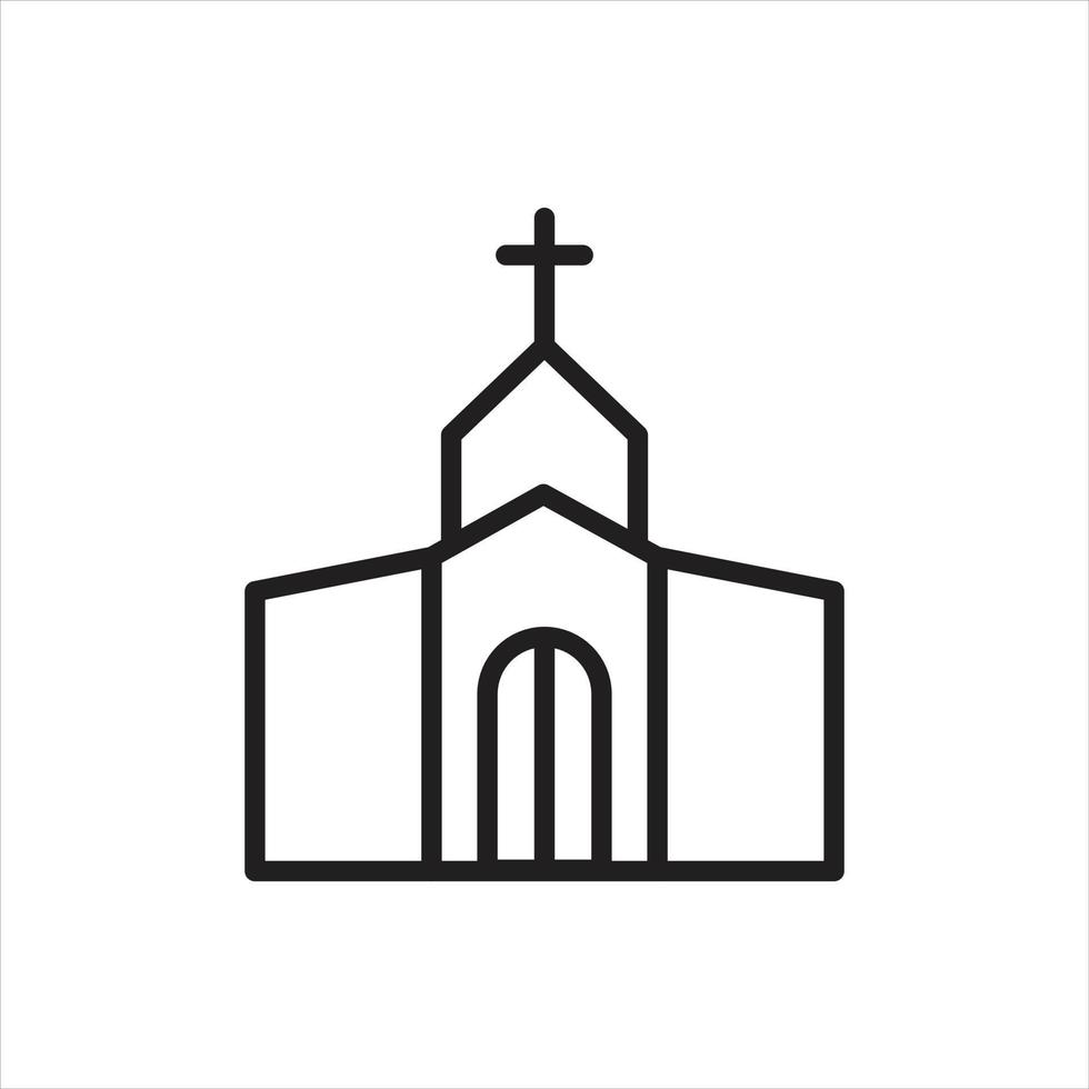 vector de iglesia para presentación de icono de símbolo de sitio web