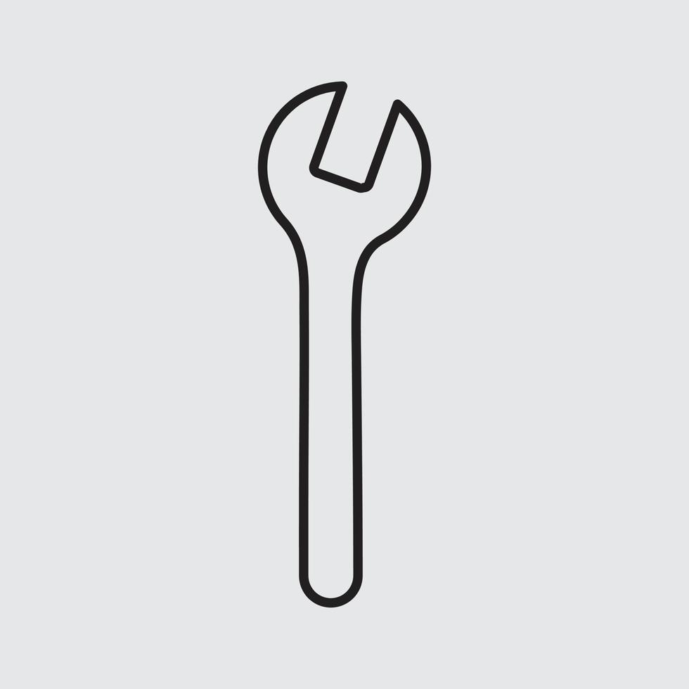 wrench vector for website symbol icon presentation