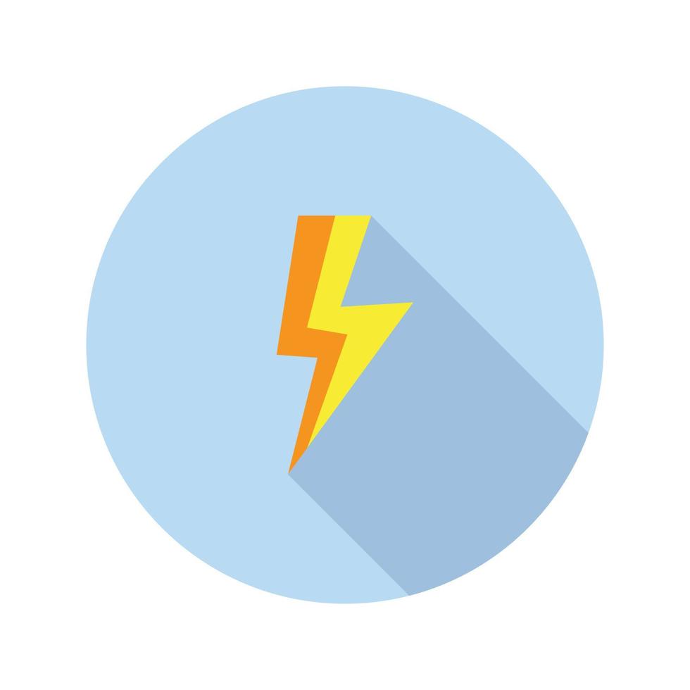 lightning icon vector for website symbol presentation