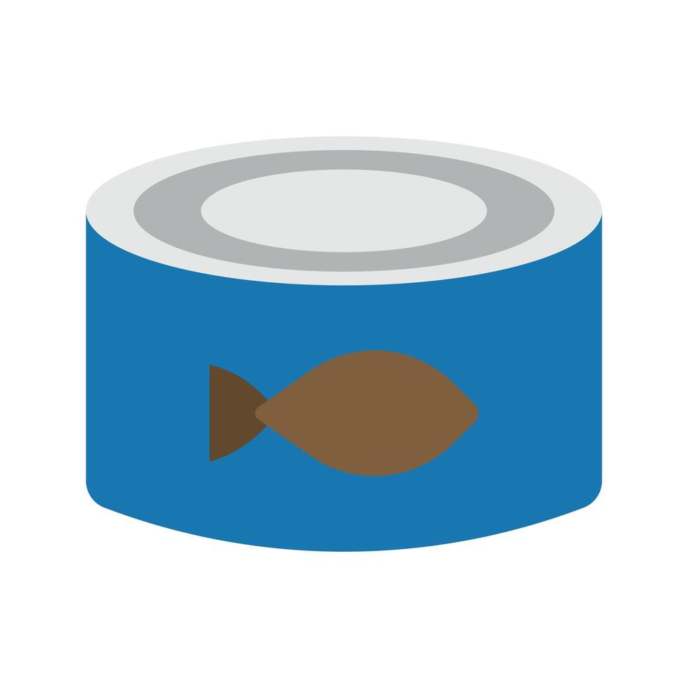 vector de lata de pescado para la presentación del icono del símbolo del sitio web