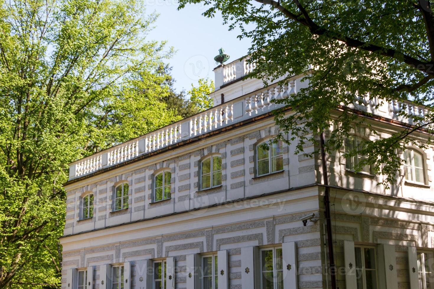 The Lazienki palace in Lazienki Park, Warsaw. Lazienki Krolewskie. photo
