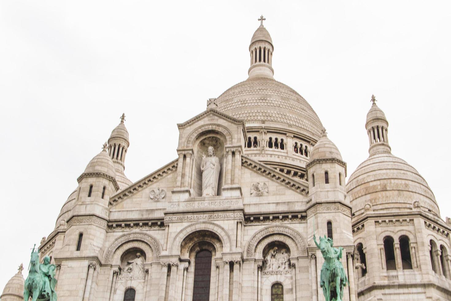 The external architecture of Sacre Coeur, Montmartre, Paris, France photo