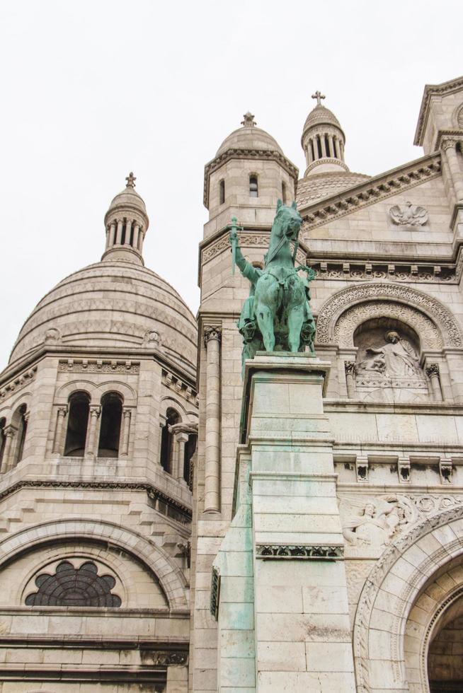 The external architecture of Sacre Coeur, Montmartre, Paris, France photo