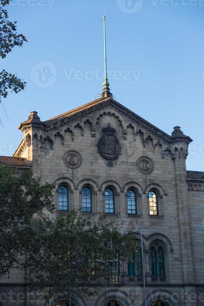 Buildings' facades of great architectural interest in the city of Barcelona - Spain photo