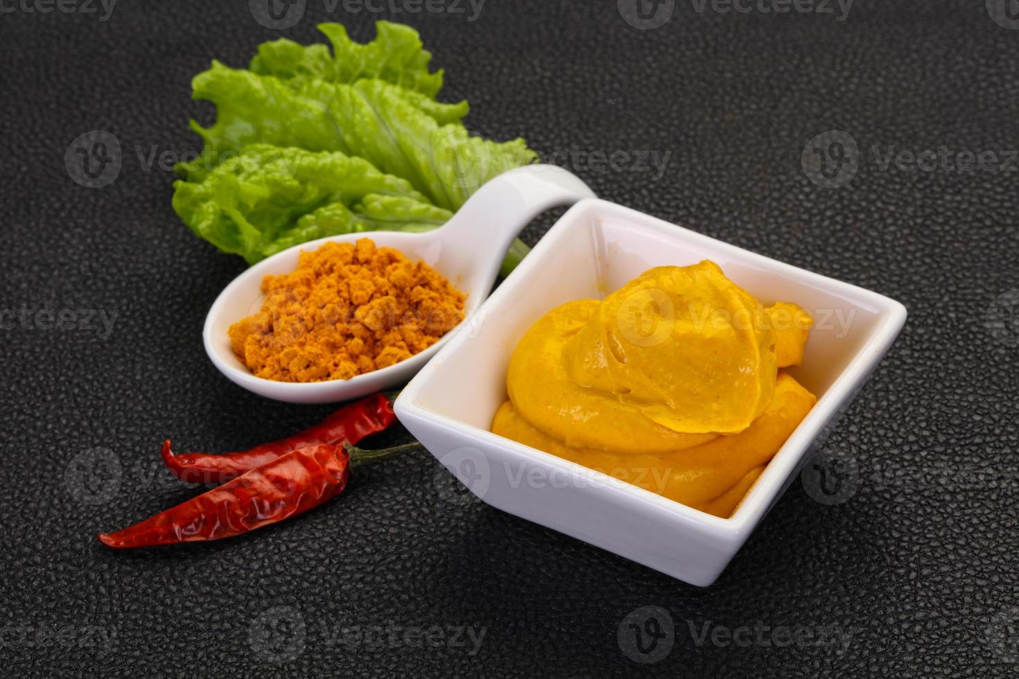 Curry sauce in the bowl photo