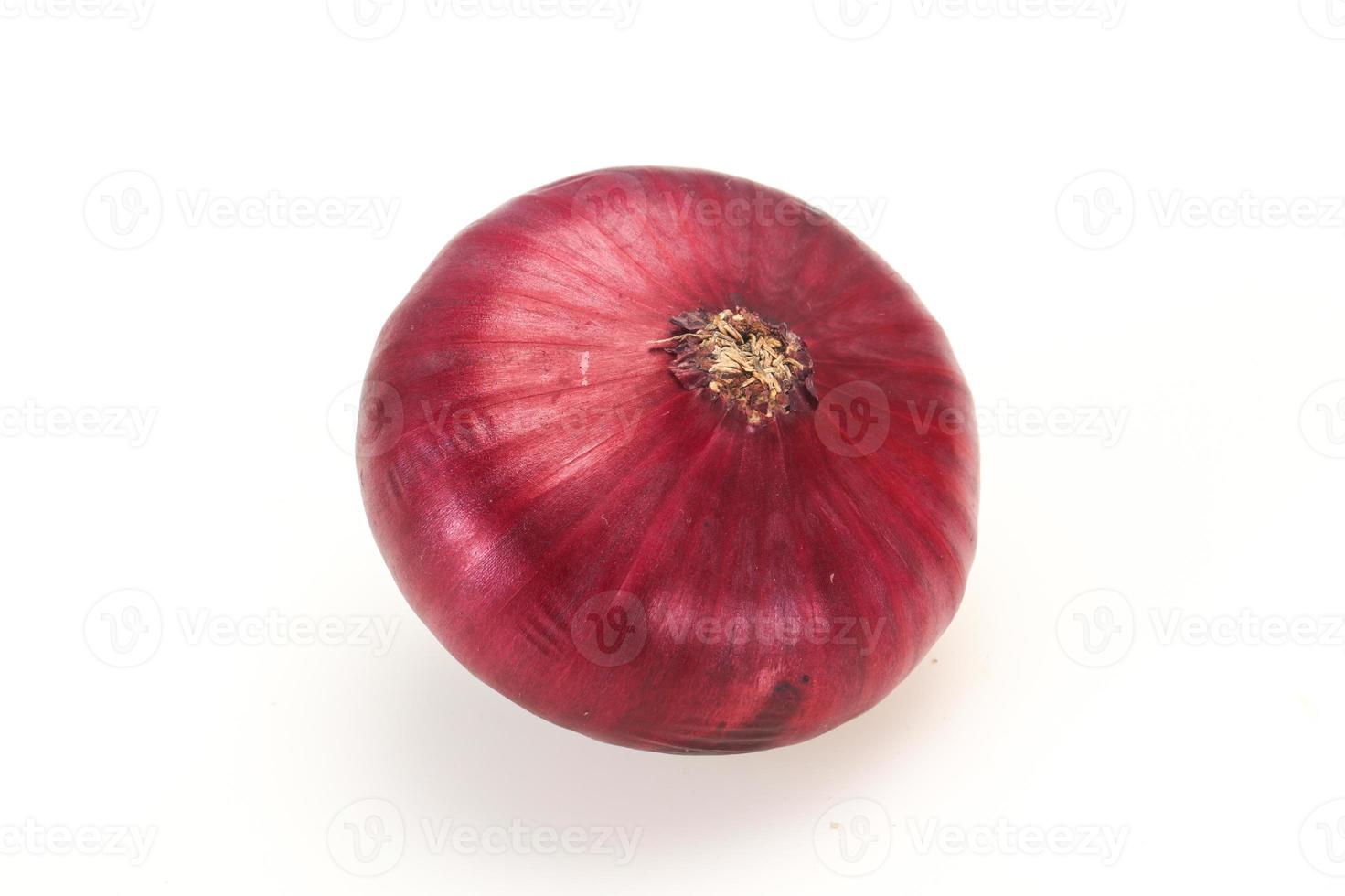 Red onion isolated over white photo