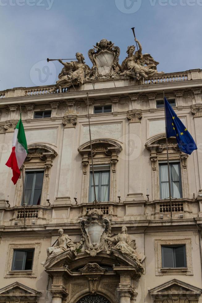 Rome, the Consulta building in Quirinale square. photo