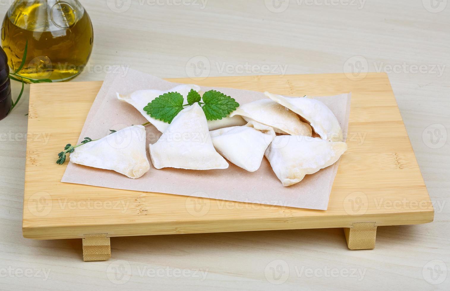 Raw potato dumplings photo