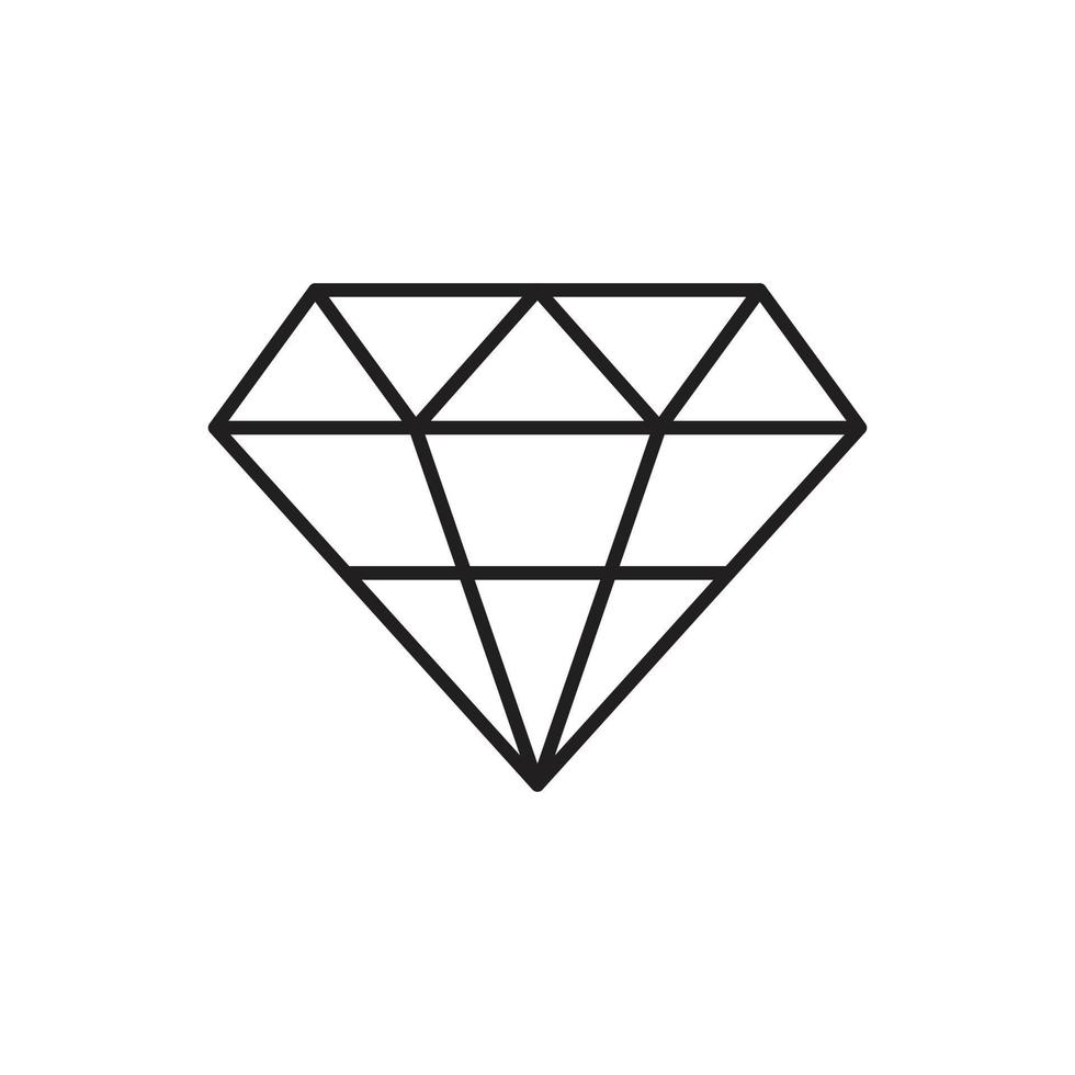 Diamond vector for website symbol icon presentation