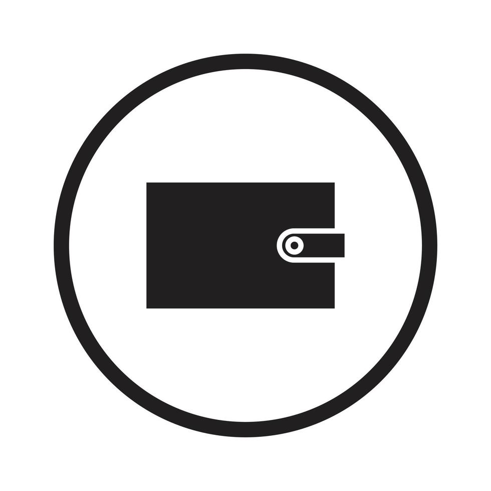 wallet vector icon for website symbol presentation