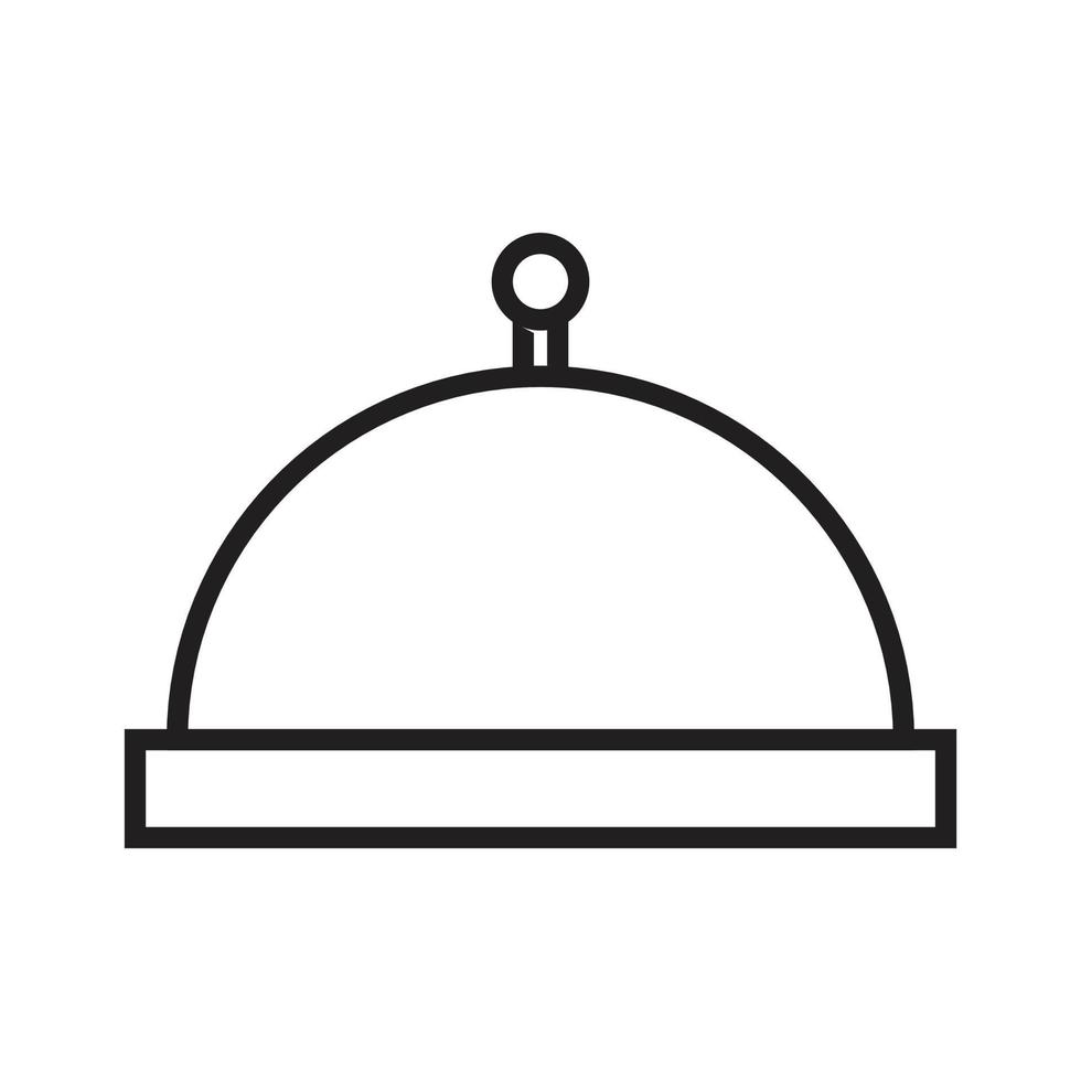 vector de servicio de comida de camarero para presentación de icono de símbolo de sitio web