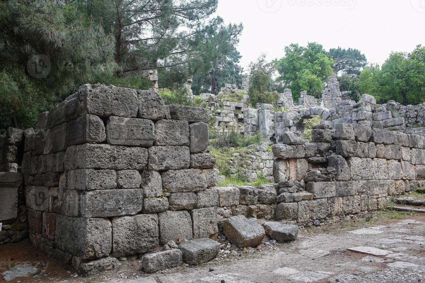 Phaselis ruins in Turkey photo