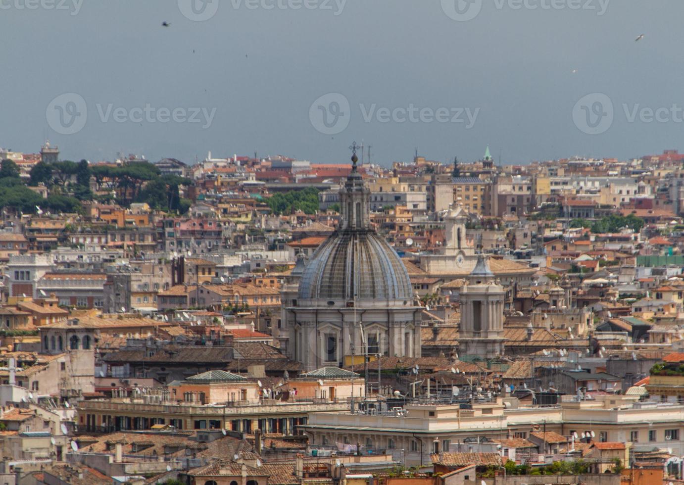 Travel Series - Italy. View above downtown of Rome, Italy. photo