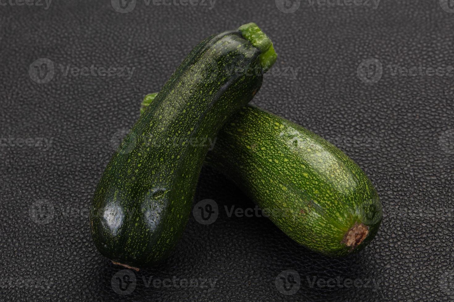 Raw ripe zucchini photo