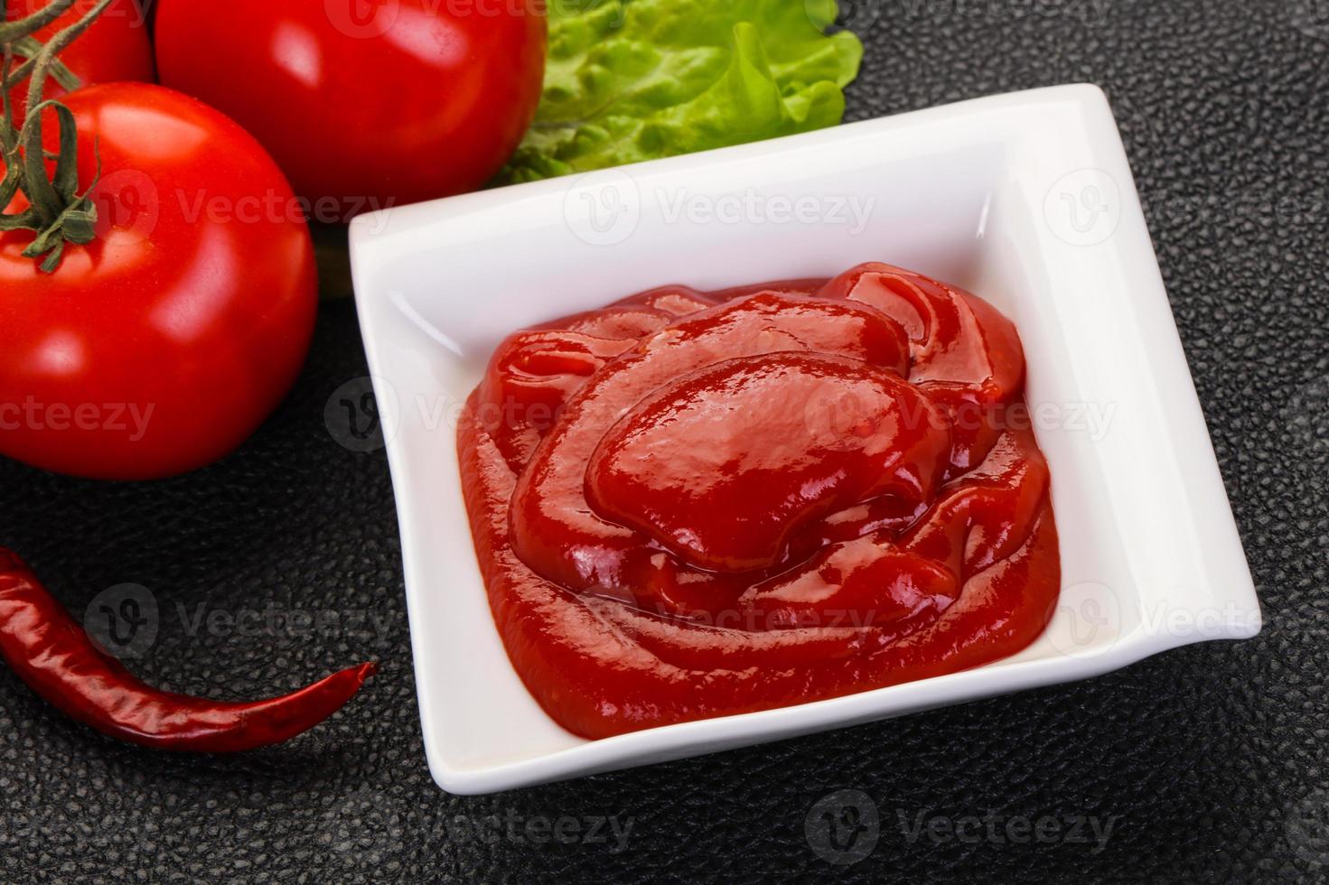 Tomato ketchup sauce photo