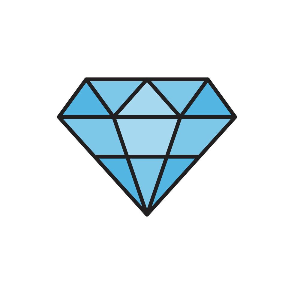 vector de diamante para presentación de icono de símbolo de sitio web