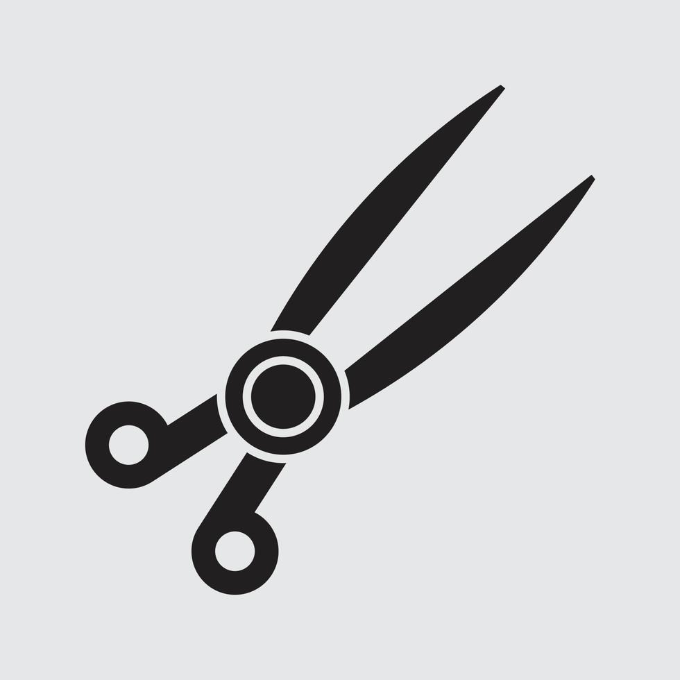 vector de herramienta de tijera para presentación de icono de símbolo de sitio web
