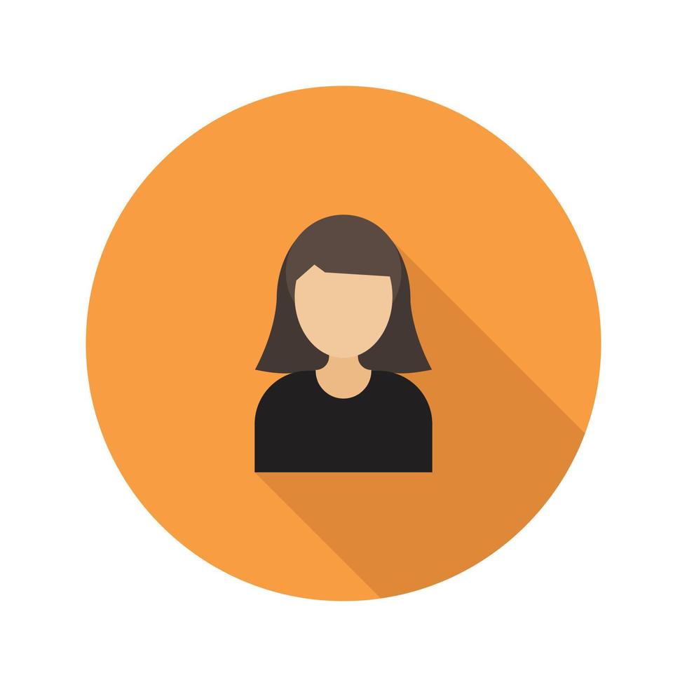 female icon vector for website symbol presentation