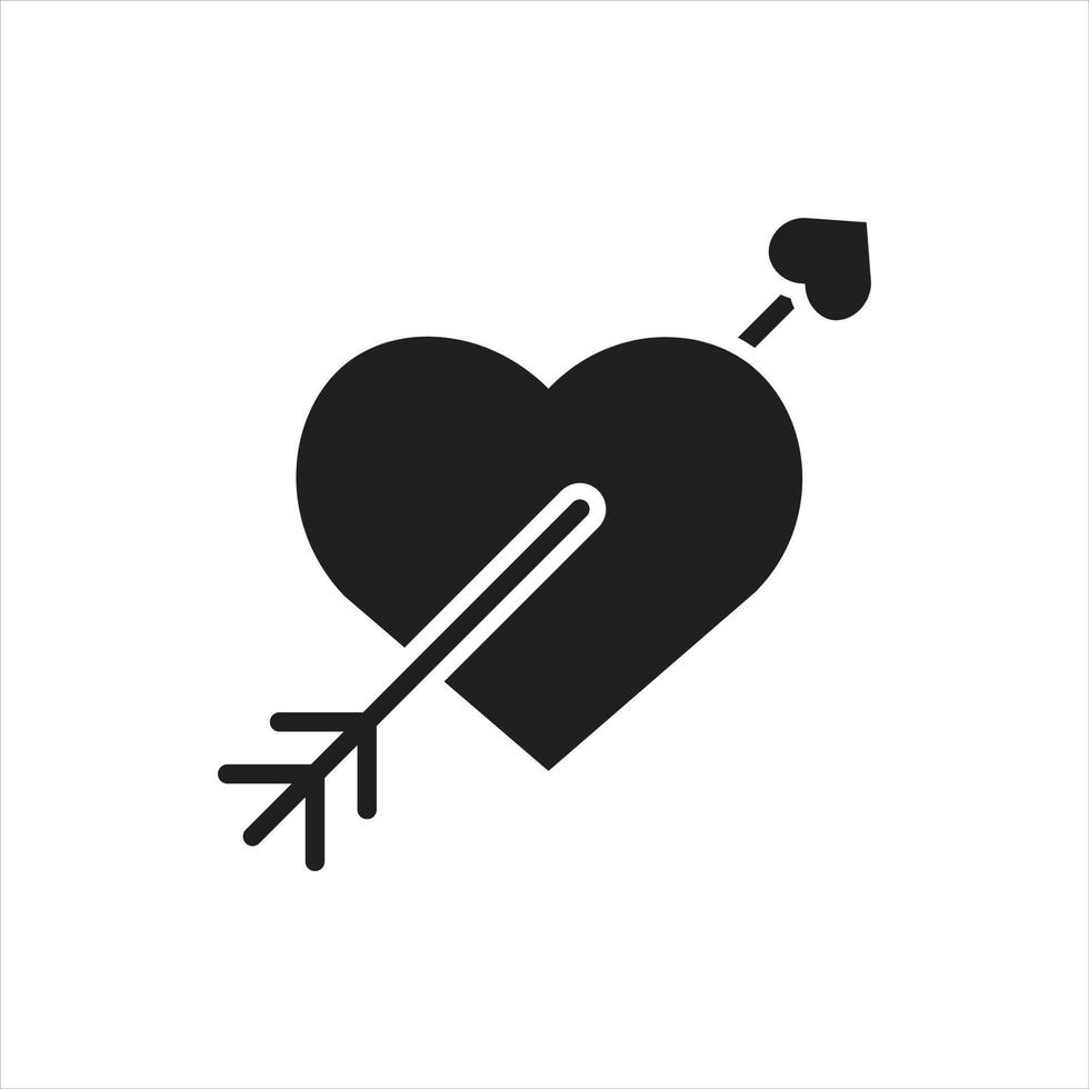 vector de flecha de corazón para presentación de icono de símbolo de sitio web