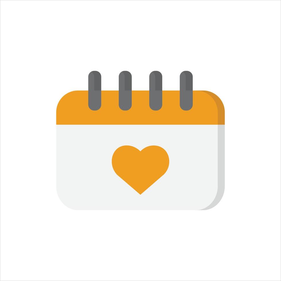 love calendar vector for website symbol icon presentation