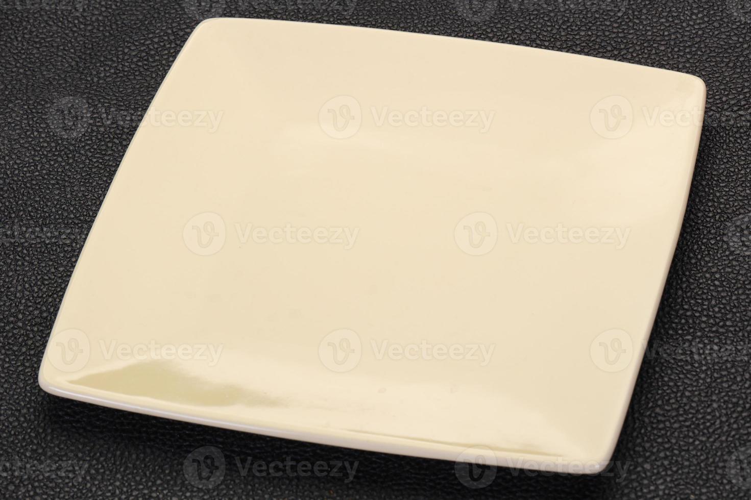 Empty ceramic plate photo