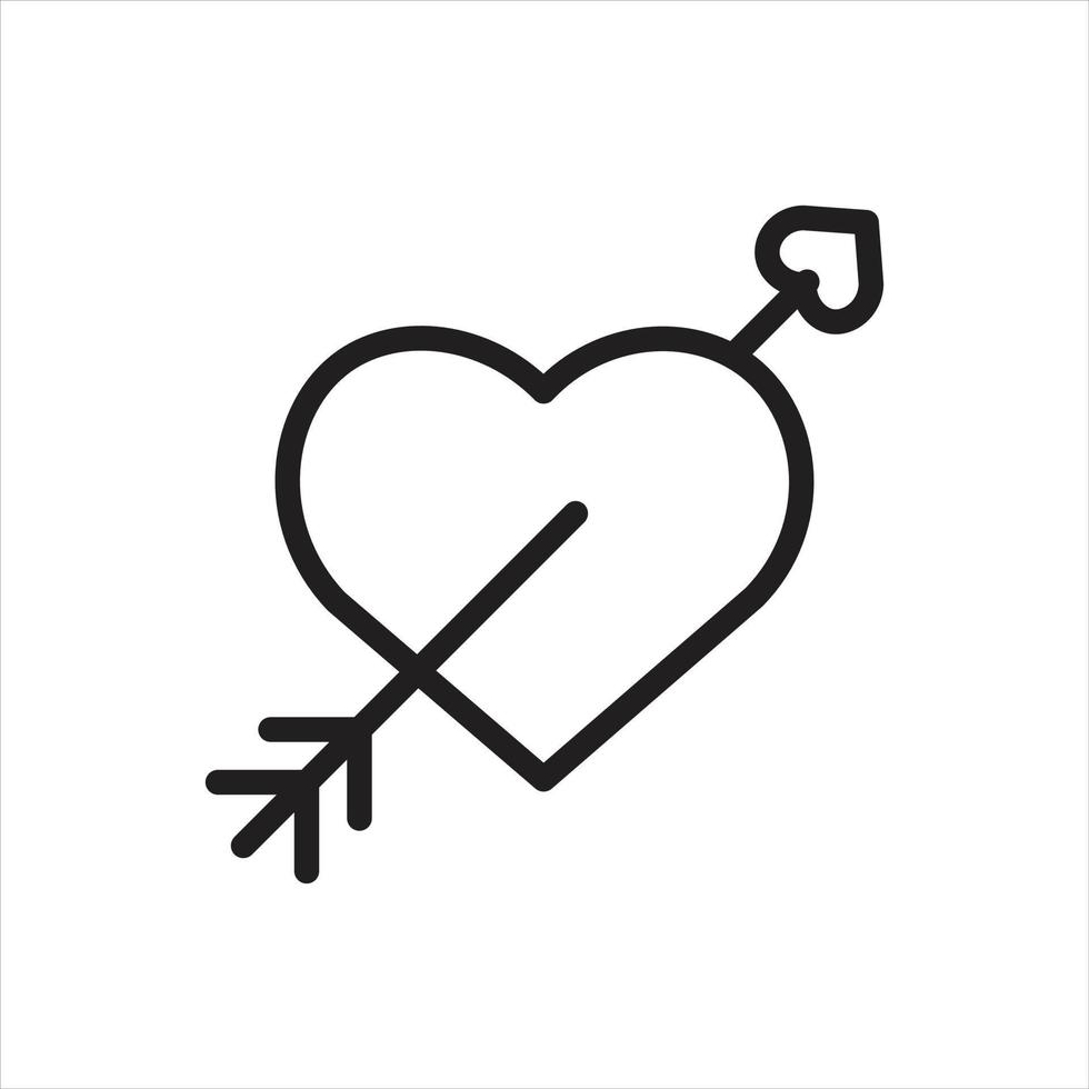 heart arrow vector for website symbol icon presentation