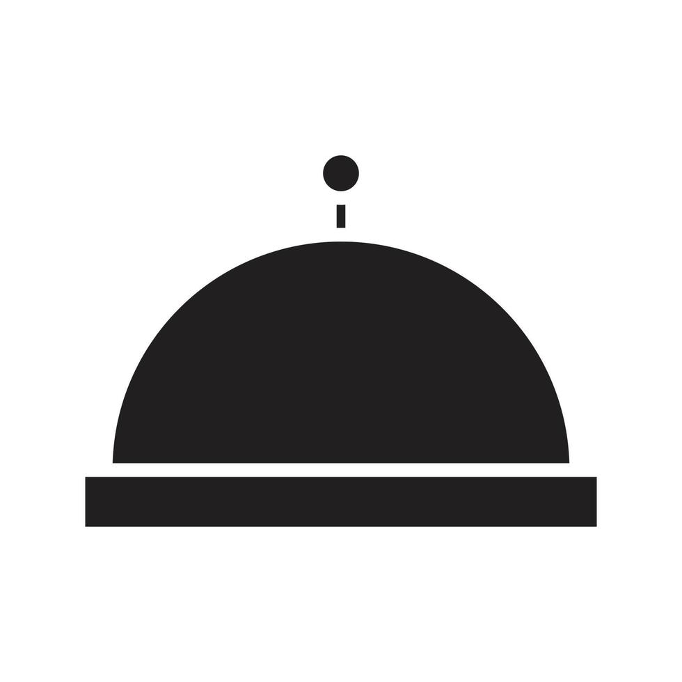 vector de servicio de comida de camarero para presentación de icono de símbolo de sitio web
