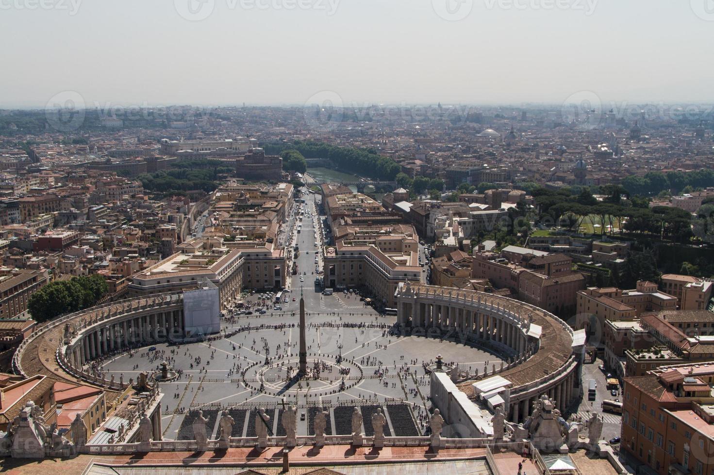 St. Peter's Square from Rome in Vatican State photo