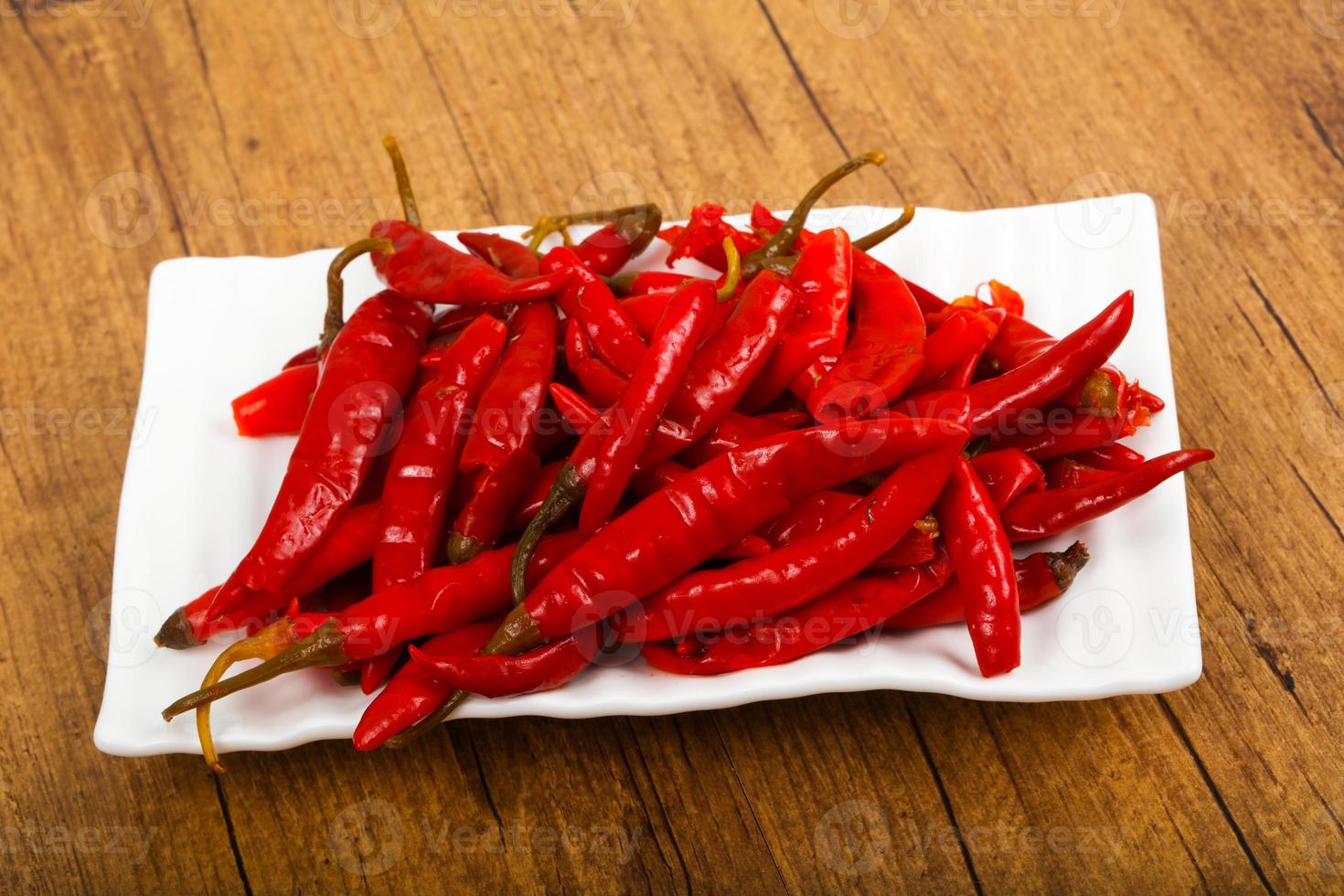 Pickled chili pepper photo