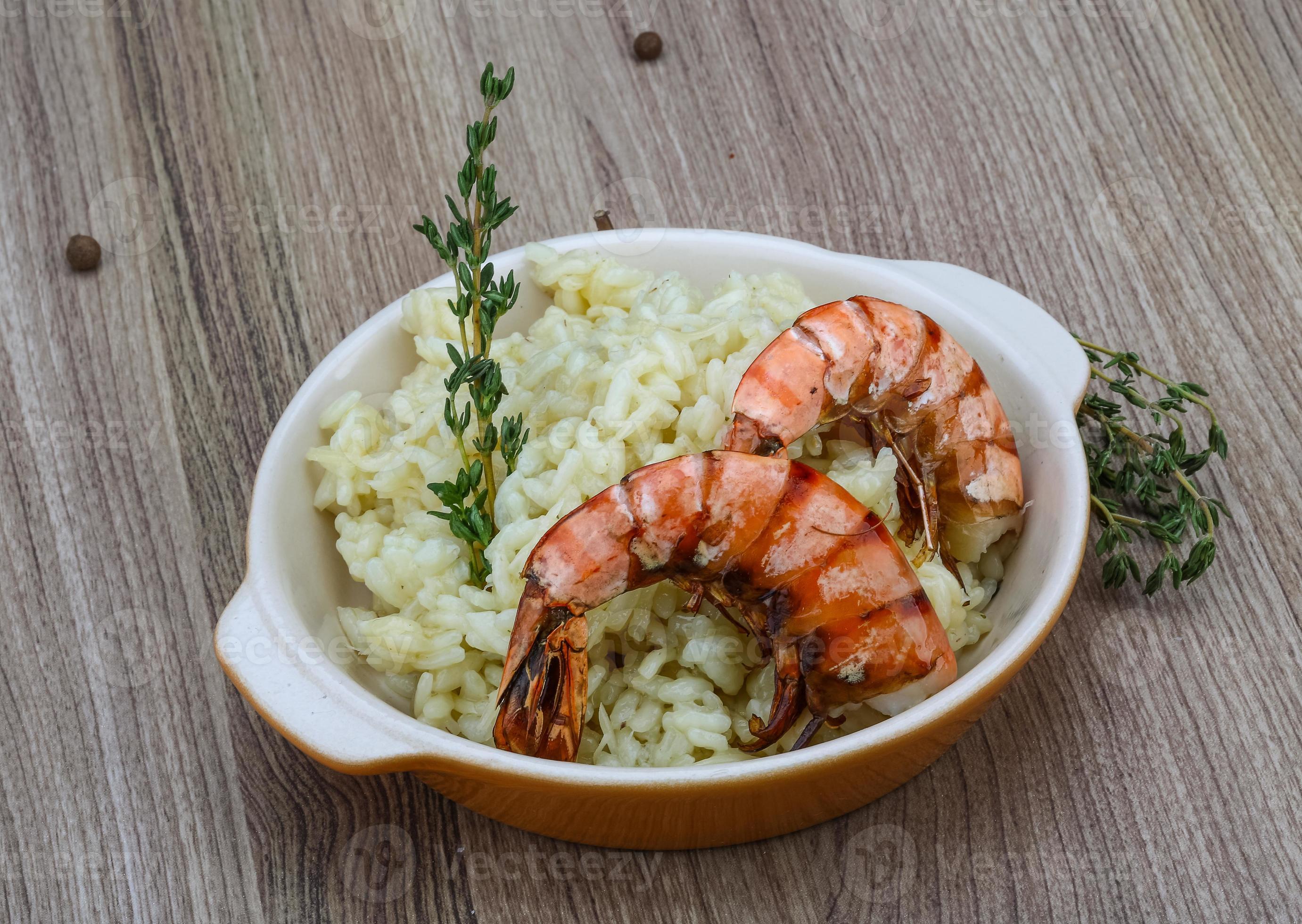 Risotto with prawn 8438397 Stock Photo at Vecteezy