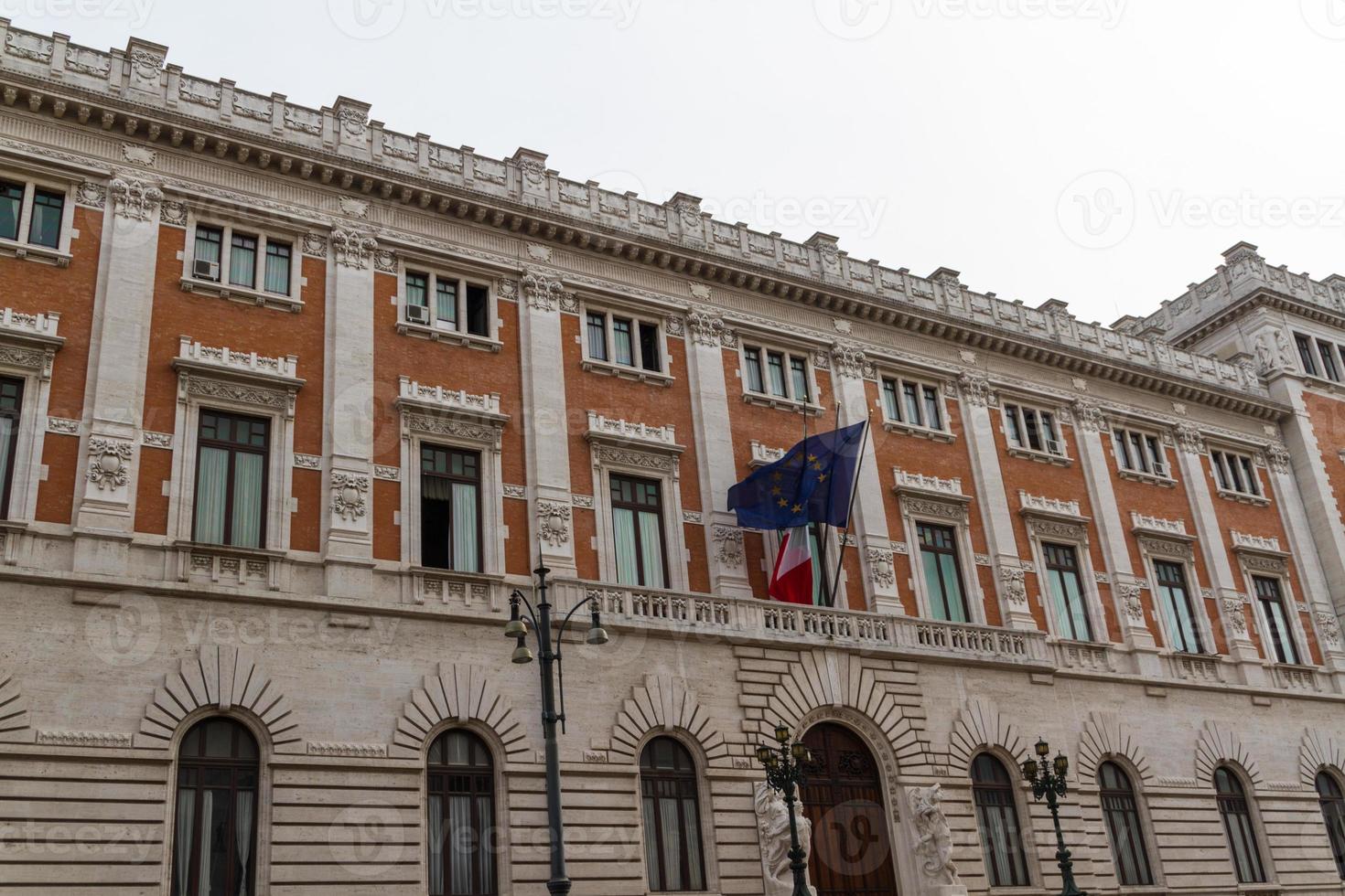 Roma, Italia. detalles arquitectónicos típicos de la ciudad vieja foto