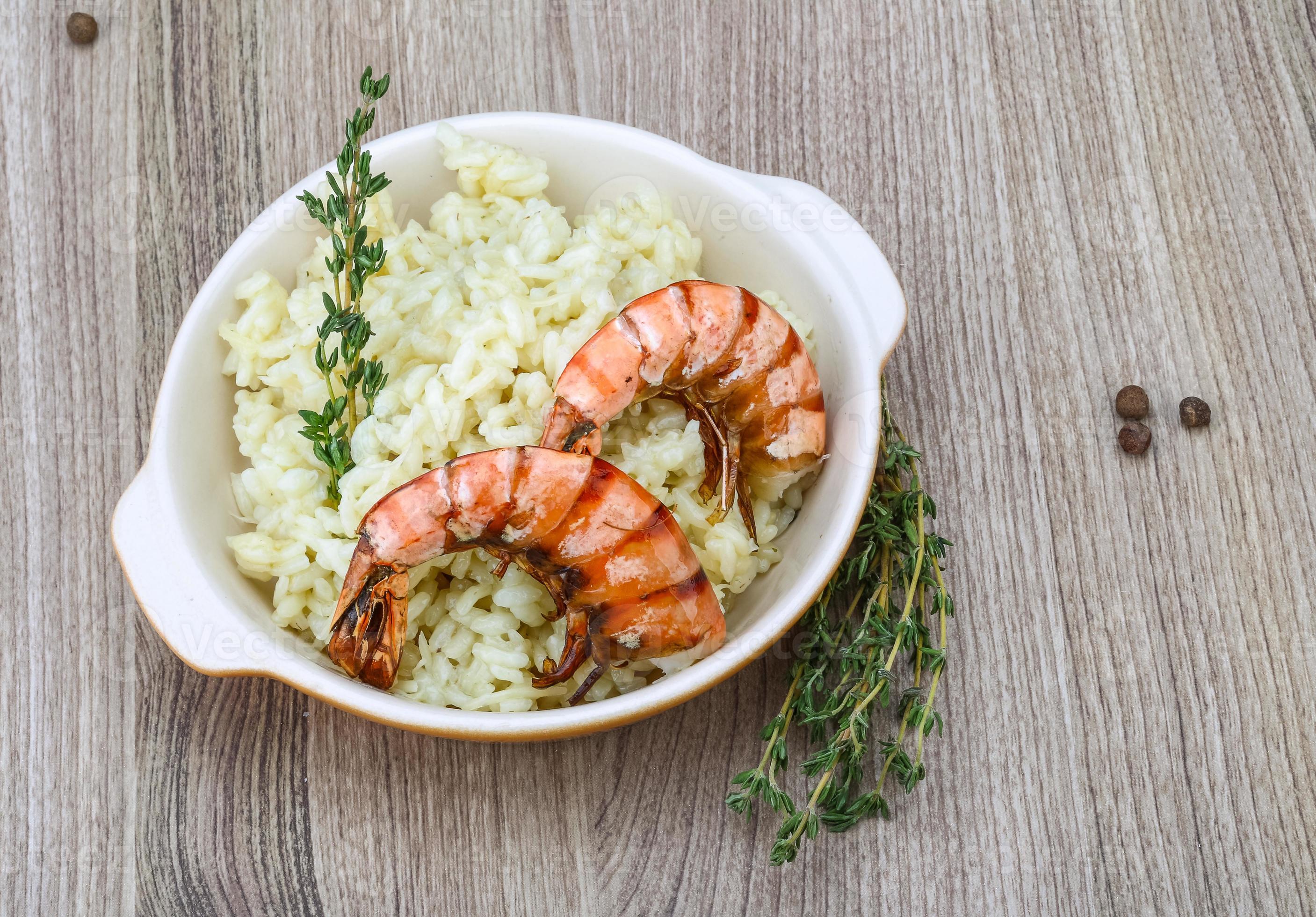 Risotto with prawn 8438778 Stock Photo at Vecteezy