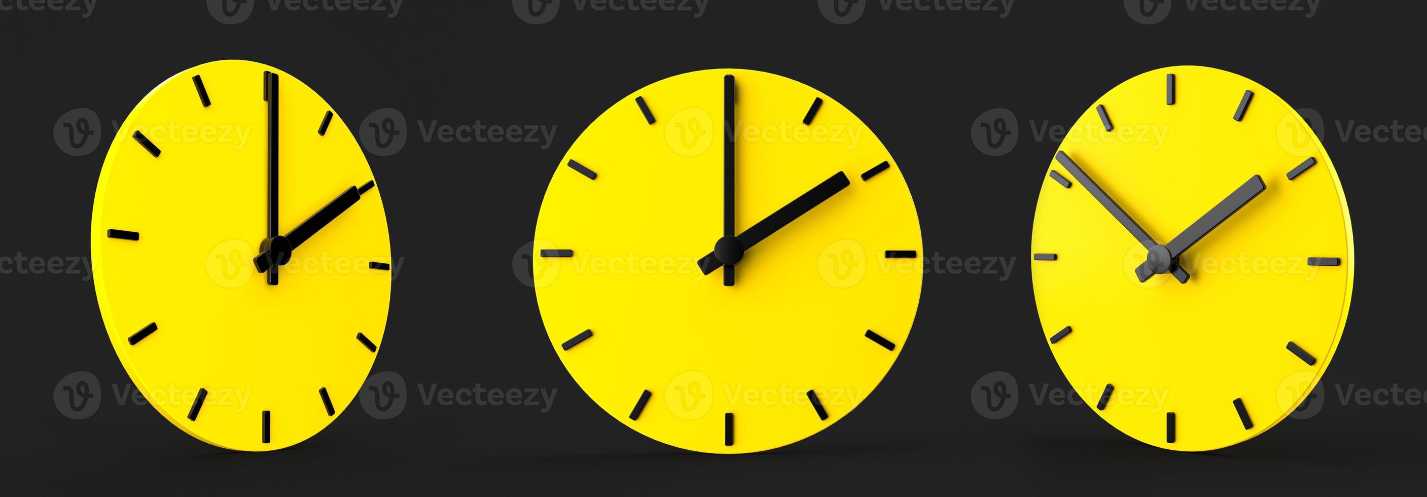 Yellow time clock isolated 3d illustration 8438892 Stock Photo at Vecteezy
