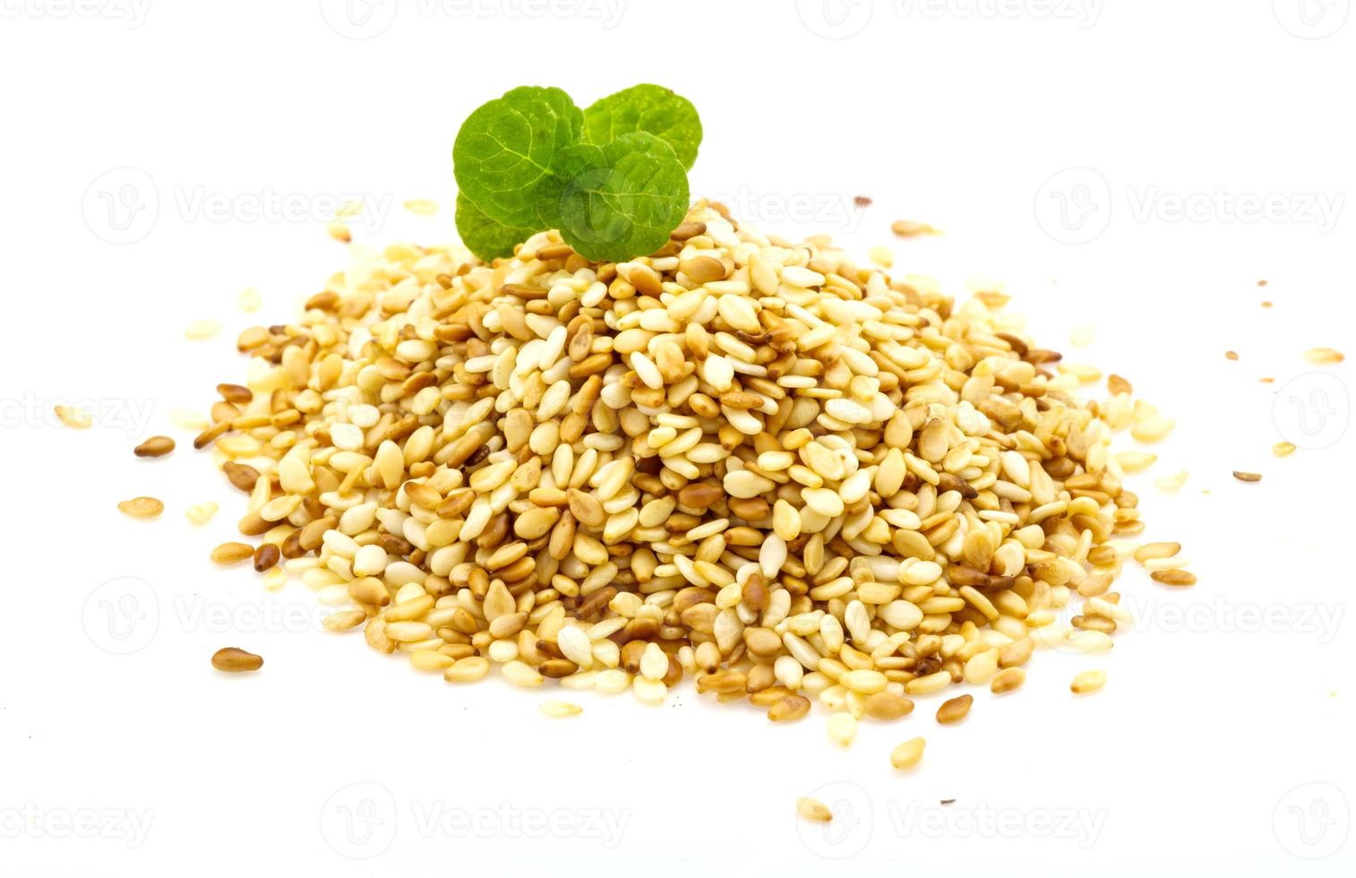 Roasted sesame seeds photo